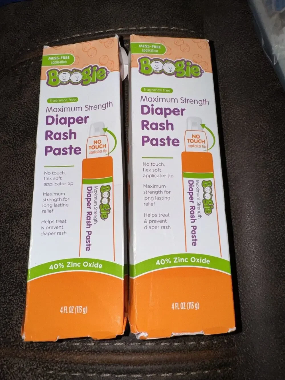 2 Diaper Rash Paste, Maximum Strength 40% Zinc Oxide, Mess-Free Applicator